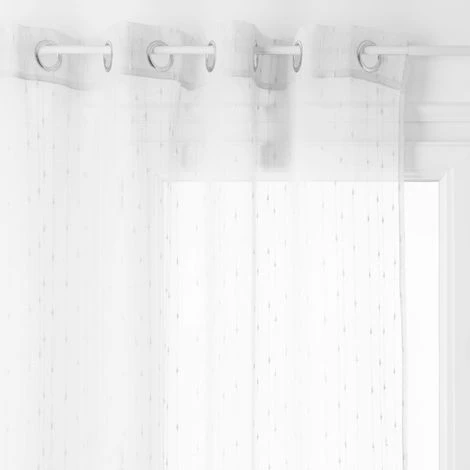 ATMOSPHERA Voilage Anissa - 140 X 240 Cm - 140 X 240 - Blanc 1 ATMOSPHERA Voilage Anissa - 140 X 240 Cm - 140 X 240 - Blanc