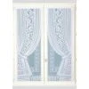 HOMEMAISON Paire De Vitrages "Effet Double Voilages" Blanc 60 X 120 Cm - Blanc