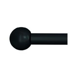 SECODIR Kit Tringle Extensible ø 16/19 Mm Harold 110-210cm - Noir Mat C179
