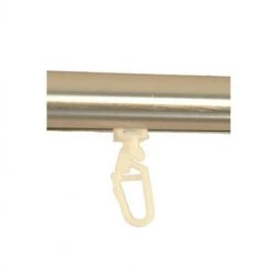 SECODIR 20 Glisseurs Avec Agrafes à Clips Nylon - Blanc