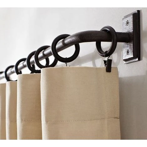 SECODIR 10 Anneaux Pour Rideaux Avec Pince ø 35mm - Noir 3 SECODIR 10 Anneaux Pour Rideaux Avec Pince ø 35mm - Noir – Image 3