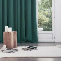 ATMOSPHERA, CRÉATEUR D'INTÉRIEUR Lot De 2 Rideaux Occultant Orage à Oeillets 135 X 240 Cm - Bleu -Rideau et tringle Soldes 2024 11763883 3