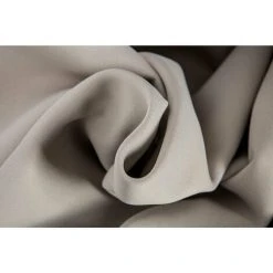 RIDEAUDISCOUNT Rideau Occultant Thermique 135 X 240 Cm à Oeillets Uni Taupe - Naturel -Rideau et tringle Soldes 2024 12177193 5