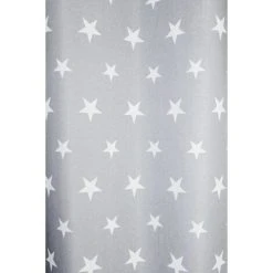RIDEAUDISCOUNT Rideau Tamisant 140 X 240 Cm à Oeillets Avec Imprimé Etoiles Gris - Gris -Rideau et tringle Soldes 2024 12733876 5