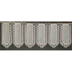 HOMEMAISON Brise Bise Modulable En étamine Fantaisie Macramé Ivoire H 0.3 M X L 0.8 M - Ivoire