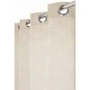 RIDEAUDISCOUNT Rideau Tamisant 140 X 240 Cm à Oeillets Jacquard à Motifs Géométriques Losanges Beige - Naturel