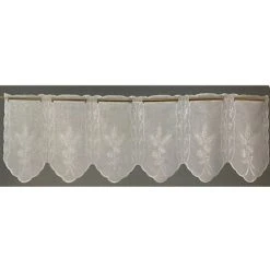 HOMEMAISON Brise Bise Modulable Avec Bas Festonné Crème H 0.58 M X L 0.5 M - Crème