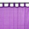 THEDECOFACTORY PREMIUM - <p>Voilage 100% Coton à Pattes Violet 110x250 - Violet