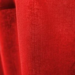 THEDECOFACTORY JAZZ - <p>Rideau 100% Coton à Pattes Rouge 150x250 - Rouge -Rideau et tringle Soldes 2024 13247596 3