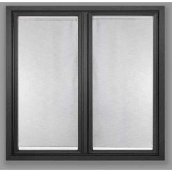 HOMEMAISON Paire De Vitrages Droits En étamine Unie Blanc 70 X 120 Cm - Blanc