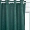 HOMEMAISON Rideau Occultant Avec Feuilles En Relief Vert 140 X 260 Cm - Vert
