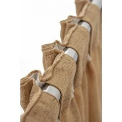 RIDEAUDISCOUNT Rideau Tamisant 135 X 280 Cm Grande Hauteur à Galon Fronceur Pattes Cachées Chiné Naturel - Naturel -Rideau et tringle Soldes 2024 15530606 3