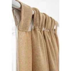 RIDEAUDISCOUNT Rideau Tamisant 135 X 280 Cm Grande Hauteur à Galon Fronceur Pattes Cachées Chiné Naturel - Naturel -Rideau et tringle Soldes 2024 15530606 4