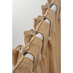 RIDEAUDISCOUNT Rideau Tamisant 135 X 280 Cm Grande Hauteur à Galon Fronceur Pattes Cachées Chiné Naturel - Naturel -Rideau et tringle Soldes 2024 15530606 5