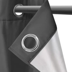 IDMARKET Lot De 2 Rideaux Thermiques Gris Anthracite 135x240 Cm - Gris 6 IDMARKET Lot De 2 Rideaux Thermiques Gris Anthracite 135x240 Cm - Gris -Rideau et tringle Soldes 2024 15816876 3