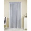 WENKO Rideau De Porte Gris-blanc, Rideau De Porte Interieur, Fixation Sans Perçage, Facile D'entretien Et Lavable, Polyester, 90x200 Cm, Gris - Blanc