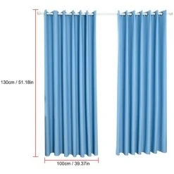 ASUPERMALL Rideaux Occultants, Isolation Thermique, 39" X 51", Bleu Marin -Rideau et tringle Soldes 2024 16896338 3
