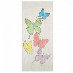Rideau De Porte Contre Insectes Bambou 90 X 200 Cm VidaXL
