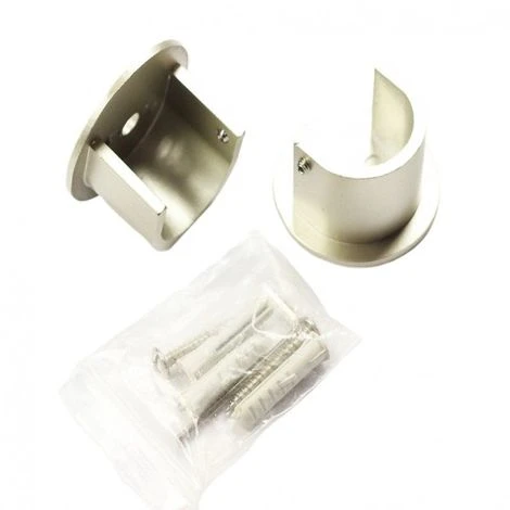 SECODIR 1 Paire De Support Naissance Tringle ø20 - Nickel Satiné 1 SECODIR 1 Paire De Support Naissance Tringle ø20 - Nickel Satiné