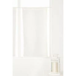RIDEAUDISCOUNT Paire De Vitrages 45 X 90 Cm Passe Tringle Effet Coton Uni Ecru - Ecru 6 RIDEAUDISCOUNT Paire De Vitrages 45 X 90 Cm Passe Tringle Effet Coton Uni Ecru - Ecru -Rideau et tringle Soldes 2024 18322215 3