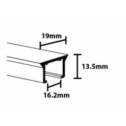 SECODIR Tringle Rail Unirail Laqué Blanc Pour Rideau Avec Glisseur Longueur 1.50 Mètre - Blanc -Rideau et tringle Soldes 2024 20116021 3