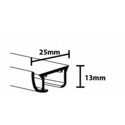 SECODIR Tringle Rail Décorail Prêt à Poser, Pour Rideau à Galon Fronceur Longueur 2 Mètres - Blanc Laqué 5 SECODIR Tringle Rail Décorail Prêt à Poser, Pour Rideau à Galon Fronceur Longueur 2 Mètres - Blanc Laqué -Rideau et tringle Soldes 2024 20116029 3