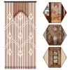 ZEBRAA Rideau De Porte En Bois - Séparation De Porche En Perle En Bois 90x220cm 31 Lignes