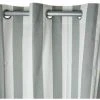 THEDECOFACTORY CÔTE OUEST - Rideau En Coton à Oeillets à Rayures Gris Et écru 150x250 - Gris
