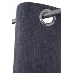 RIDEAUDISCOUNT Rideau Thermique 135 X 240 Cm à Oeillets Chiné Polaire Dos Uni Bleu - Bleu -Rideau et tringle Soldes 2024 25960133 4