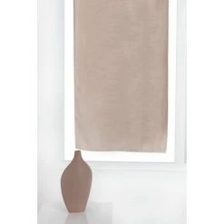 RIDEAUDISCOUNT Vitrage 45 X 150 Cm Passe Tringle Effet Lin Uni Taupe - Naturel 6 RIDEAUDISCOUNT Vitrage 45 X 150 Cm Passe Tringle Effet Lin Uni Taupe - Naturel -Rideau et tringle Soldes 2024 25960177 3