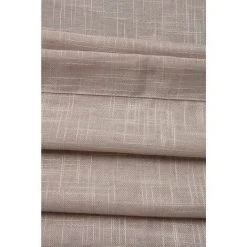 RIDEAUDISCOUNT Vitrage 45 X 150 Cm Passe Tringle Effet Lin Uni Taupe - Naturel 7 RIDEAUDISCOUNT Vitrage 45 X 150 Cm Passe Tringle Effet Lin Uni Taupe - Naturel -Rideau et tringle Soldes 2024 25960177 4