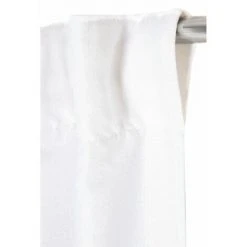 RIDEAUDISCOUNT Rideau Tamisant 140 X 300 Cm à Galon Fronceur Pattes Cachées Grande Hauteur Tramé Uni Blanc - Blanc -Rideau et tringle Soldes 2024 25960203 4