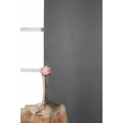 RIDEAUDISCOUNT Rideau Occultant Thermique Phonique 135 X 260 Cm à Oeillets Uni Gris Foncé - Gris -Rideau et tringle Soldes 2024 26214657 3