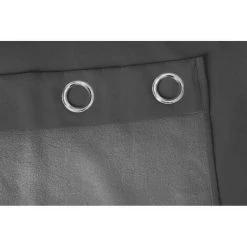 RIDEAUDISCOUNT Rideau Occultant Thermique Phonique 135 X 260 Cm à Oeillets Uni Gris Foncé - Gris -Rideau et tringle Soldes 2024 26214657 5