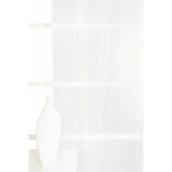 RIDEAUDISCOUNT Voilage 280 X 280 Cm Quatorze Oeillets Grande Hauteur Grande Largeur Effet Lisse Uni Blanc - Blanc -Rideau et tringle Soldes 2024 26492043 3