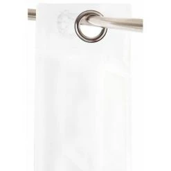 RIDEAUDISCOUNT Voilage 280 X 280 Cm Quatorze Oeillets Grande Hauteur Grande Largeur Effet Lisse Uni Blanc - Blanc -Rideau et tringle Soldes 2024 26492043 4