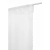 RIDEAUDISCOUNT Vitrage 60 X 240 Cm Passe Tringle Grande Hauteur Effet Lisse Blanc - Blanc
