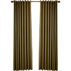 ASUPERMALL Rideaux Exterieurs De Pergola, Rideaux Exterieurs Occultants De Patio, Decor Exterieur Impermeable Avec Oeillet Antirouille Pour Pergola/Porche, 2 Panneaux, 134Cm*160Cm, Cafe