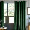 THEDECOFACTORY VELOURS - <p>Rideau Toucher Velours Vert Foncé 140x250 - Vert Foncé