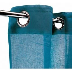 THEDECOFACTORY COTONNADE - <p>Voilage à œillets 100% Coton Bleu Intense 105x250 - Bleu -Rideau et tringle Soldes 2024 27069222 3