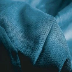 THEDECOFACTORY COTONNADE - <p>Voilage à œillets 100% Coton Bleu Intense 105x250 - Bleu -Rideau et tringle Soldes 2024 27069222 4