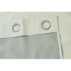 RIDEAUDISCOUNT Rideau Occultant Thermique 135 X 260 Cm à Oeillets Aspect Coton Uni Ecru - Ecru 9 RIDEAUDISCOUNT Rideau Occultant Thermique 135 X 260 Cm à Oeillets Aspect Coton Uni Ecru - Ecru -Rideau et tringle Soldes 2024 27244417 5