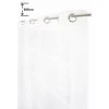 RIDEAUDISCOUNT Voilage 140 X 280 Cm à Oeillets Grande Hauteur Effet Lin Uni Blanc - Blanc