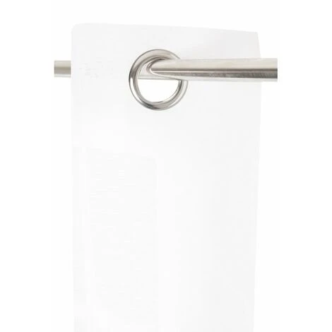 RIDEAUDISCOUNT Voilage 140 X 280 Cm à Oeillets Grande Hauteur Effet Lin Uni Blanc - Blanc 4 RIDEAUDISCOUNT Voilage 140 X 280 Cm à Oeillets Grande Hauteur Effet Lin Uni Blanc - Blanc – Image 4