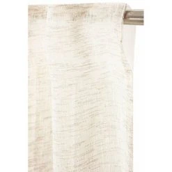 RIDEAUDISCOUNT Voilage 140 X 300 Cm Galon Fronceur Pattes Cachées Grande Hauteur Effet Lin Uni Naturel - Naturel -Rideau et tringle Soldes 2024 27437484 4