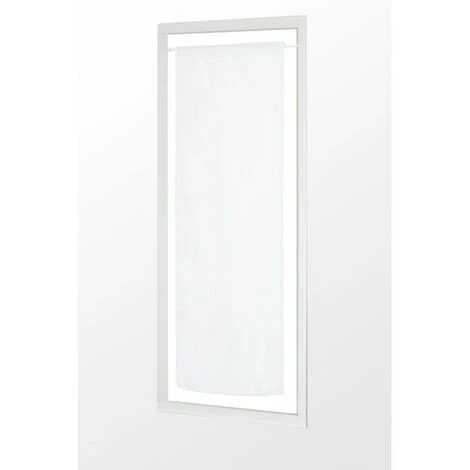 RIDEAUDISCOUNT Vitrage 60 X 160 Cm Passe Tringle Effet Lin Grosse Trame Uni Blanc - Blanc 2 RIDEAUDISCOUNT Vitrage 60 X 160 Cm Passe Tringle Effet Lin Grosse Trame Uni Blanc - Blanc – Image 2