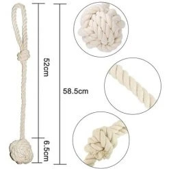 LONGZIMING 1 Paire D'embrasses De Rideau à La Maison à Tricoter à La Main Cordons De Retenue De Corde, Cravate De Rideau De Fenêtre Décorative, Cravate De Draperie Avec Boule Unique, Noir -Rideau et tringle Soldes 2024 28030721 5