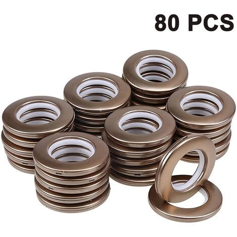 LONGZIMING Oeillet De Rideau 80 Pièces, Anneaux D'oeillet De Rideau Clips Diamètre Intérieur 46mm Anneaux De Bricolage Pour Rideau De Fenêtre, Rideau De Douche, Rideaux De Porte De Vestiaire 1 LONGZIMING Oeillet De Rideau 80 Pièces, Anneaux D'oeillet De Rideau Clips Diamètre Intérieur 46mm Anneaux De Bricolage Pour Rideau De Fenêtre, Rideau De Douche, Rideaux De Porte De Vestiaire