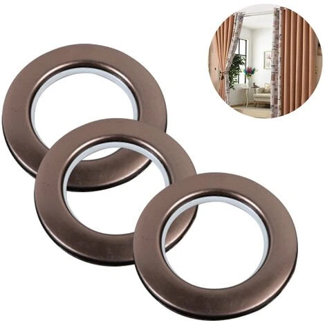 LONGZIMING Oeillet De Rideau 80 Pièces, Anneaux D'oeillet De Rideau Clips Diamètre Intérieur 46mm Anneaux De Bricolage Pour Rideau De Fenêtre, Rideau De Douche, Rideaux De Porte De Vestiaire 2 LONGZIMING Oeillet De Rideau 80 Pièces, Anneaux D'oeillet De Rideau Clips Diamètre Intérieur 46mm Anneaux De Bricolage Pour Rideau De Fenêtre, Rideau De Douche, Rideaux De Porte De Vestiaire – Image 2