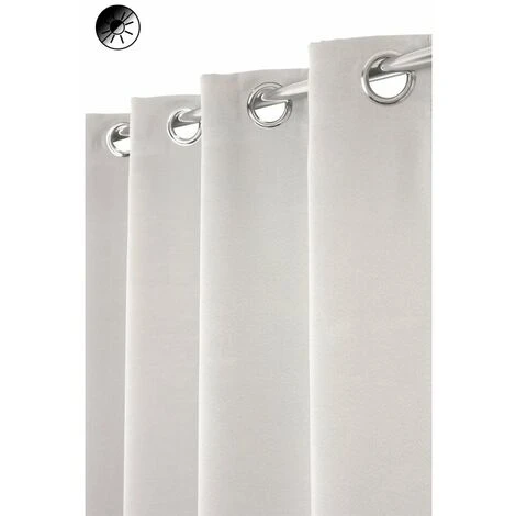 RIDEAUDISCOUNT Rideau Obscurcissant 135 X 240 Cm à Oeillets Uni Gris Clair - Gris 1 RIDEAUDISCOUNT Rideau Obscurcissant 135 X 240 Cm à Oeillets Uni Gris Clair - Gris